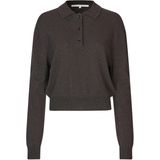 SECOND FEMALE - Vilena - Trui - Bruin - Lange Mouw