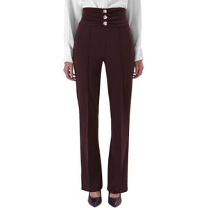Rinascimento broek bordeaux (Maat: XS) - Effen