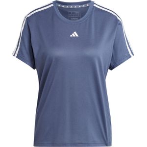 Adidas T-shirt blauw (Maat: L) - Mélange - Halslijn: Ronde hals,
