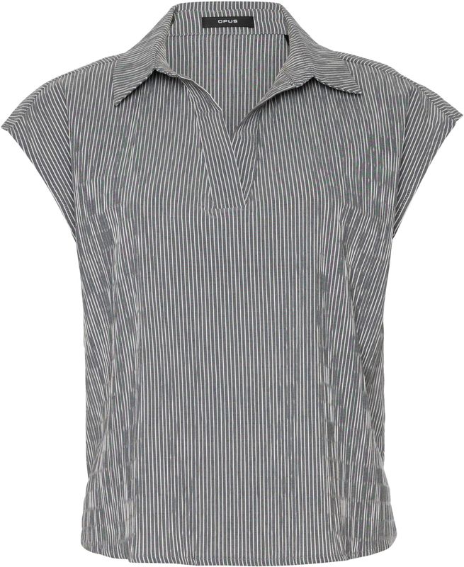 OPUS Blouse blauw (Maat: 34) - Streep - Halslijn: V-hals,