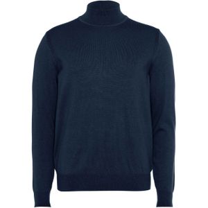 Diktat Trui blauw (Maat: M) - Effen - Halslijn: Opstaande kraag,