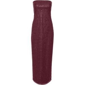 ROTATE Jurk rood (Maat: 38) - Halslijn: Strapless,