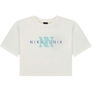 NIK & NIK T-Shirt ecru (Maat: 164) - Tekst - Halslijn: Ronde hals,