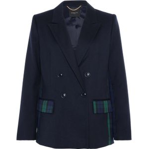 Nenette Dames blazer blauw (Maat: 40) - Effen