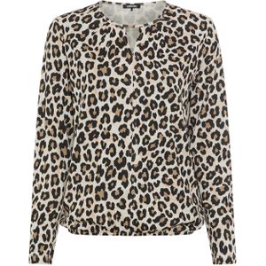 Olsen Dames longsleeve beige (Maat: 42) - Halslijn: Ronde hals,