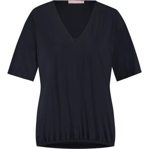 Studio Anneloes T-shirt blauw (Maat: XL) - Effen - Halslijn: V-hals,