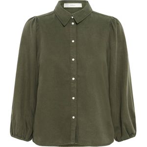 InWear - BallariIW - Blouse - Groen - Effen - Halslijn Polokraag
