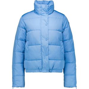 GARCIA - Cropped Pufferjas - Blauw - Gewatteerde Jas