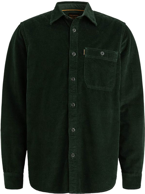 PME Legend - Overhemd - Groen - Lange Mouw