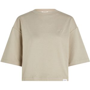 Penn & Ink N.Y. T-shirt beige (Maat: L) - Effen - Halslijn: Ronde hals,