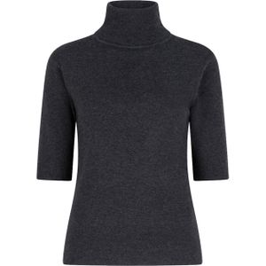 Esqualo - Dames Coltrui - Grijs - Effen - Halslijn: Col