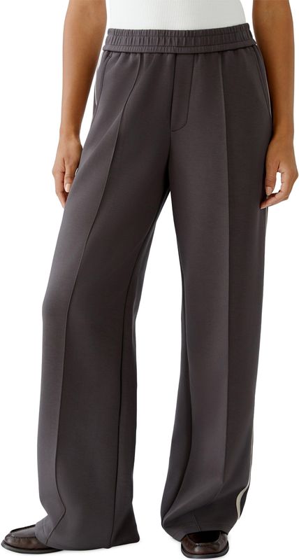 Oui - Ribbroeken - Bruin