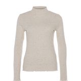 OPUS - T-Shirt Suhanna - Beige - Korte Mouwen