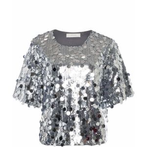 Nukus Top grijs (Maat: XS) - Halslijn: Ronde hals,