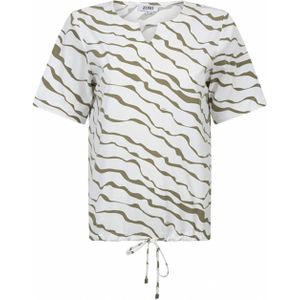 Zoso T-shirt wit (Maat: XL) - Halslijn: V-hals,