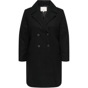 Only Carmakoma Dames jas zwart (Maat: 46-48) - Effen