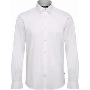 Matinique Overhemd lange mouw wit (Maat: S) - Effen