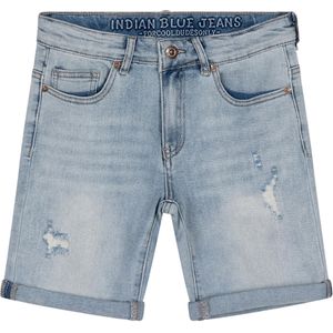 Indian Blue Jeans Andy damaged repaired korte broek blauw (Maat: 176)