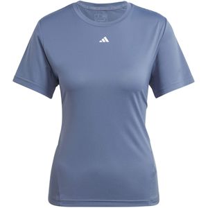 Adidas T-shirt blauw (Maat: S) - Effen - Halslijn: Ronde hals,