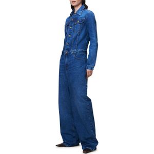 LOIS Etoile 7547 jackson dark jumpsuit blauw (Maat: M) - Halslijn: Kraag,