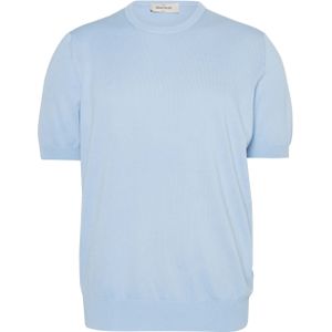 Gran Sasso T-shirt blauw (Maat: 56) - Effen - Halslijn: Ronde hals,
