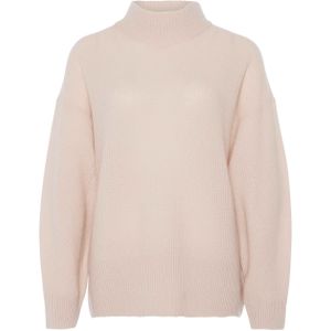 FFC Fashion Trui beige (Maat: XS) - Effen - Halslijn: Opstaande kraag,