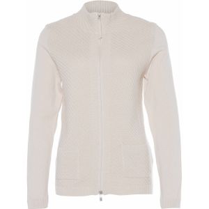 Olsen Vest beige (Maat: 44) - Effen - Halslijn: Opstaande kraag,