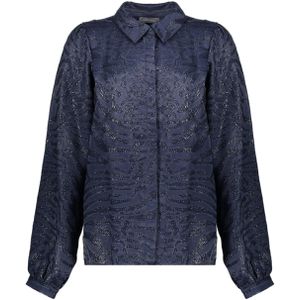 Geisha - Blouse - Blauw - Animal Print