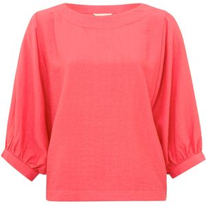 YAYA T-shirt roze (Maat: 38) - Effen - Halslijn: Boothals,