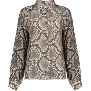 Geisha - 53644-20 - Blouse - Slangenprint - Black/Sand