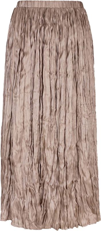Esqualo - Dames Rok - Beige - Plooirok