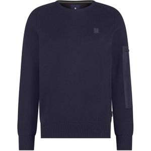 State of Art - Trui - Navy - Ronde Hals - Zadelmouwen