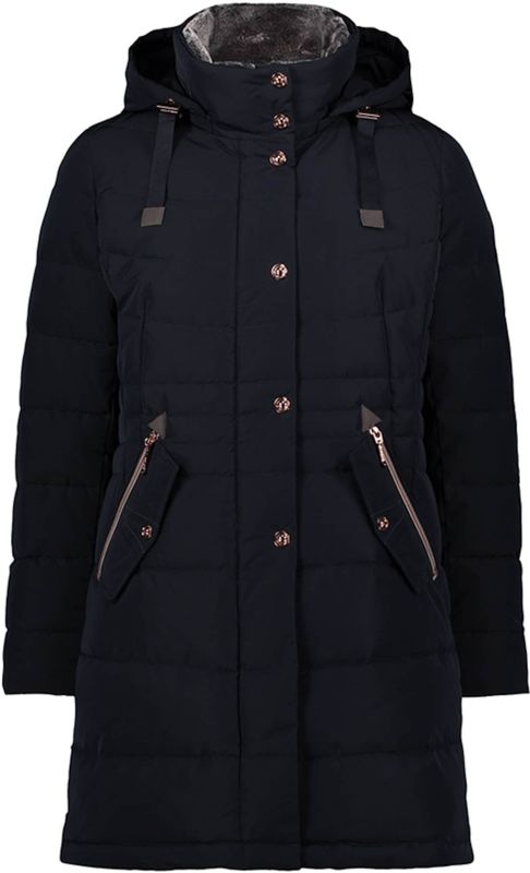 GIL BRET - Wintermantel - Marine - Gewatteerde Jas - Afneembare Capuchon