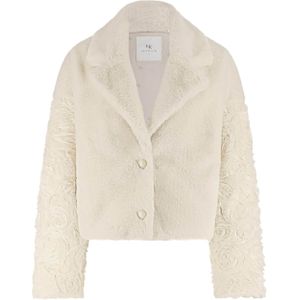 Nukus - Pleun - Tussenjas - Flower - Effen Mouwen - Reverskraag