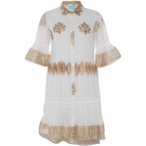 Iconique Dames jurk wit (Maat: L)