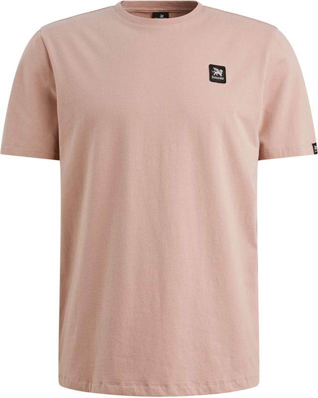Vanguard Heren t-shirt roze (Maat: S) - Effen - Halslijn: Ronde hals,