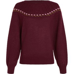 King Louie Trui bordeaux (Maat: S) - Halslijn: Ronde hals,