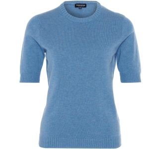 Bloomings Dames trui blauw (Maat: S) - Mélange - Halslijn: Ronde hals,