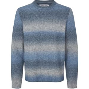 Samsøe Samsøe Heren trui blauw (Maat: M) - Halslijn: Ronde hals,