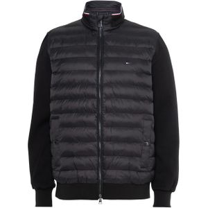 Tommy Hilfiger - Mix Media Ess Rwb Stand Collar Mw0mw41329 - Sweatshirt - Zwart