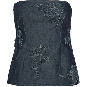 ROTATE Top blauw (Maat: 36) - Halslijn: Strapless,