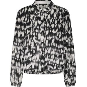 Tramontana - Blouse - Zwart - Print met Zilverlurex