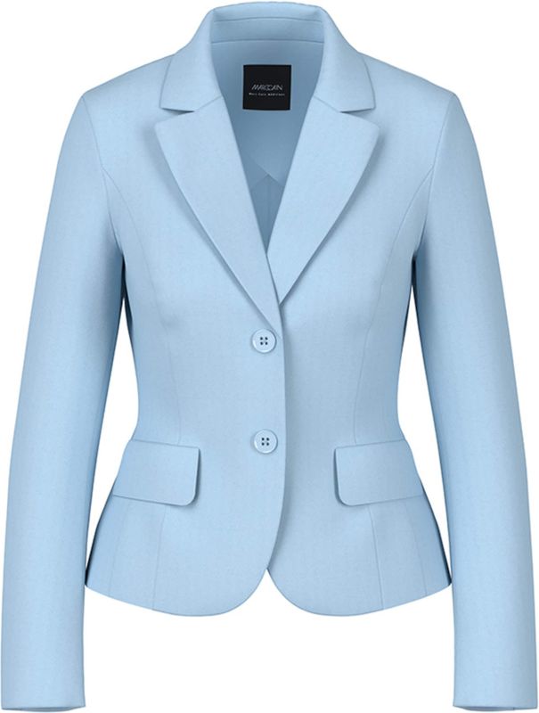 Marc Cain Additions Dames blazer blauw (Maat: 38) - Effen