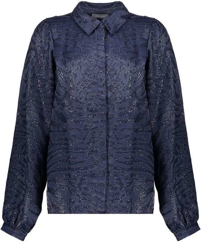 Geisha - Blouse - Blauw - Animal Print