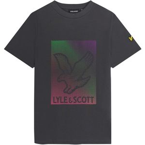 Lyle & Scott T-shirt grijs (Maat: 176) - Fotoprint - Halslijn: Ronde hals,