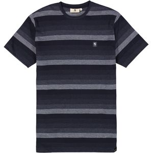 Garcia T-shirt blauw (Maat: XL) - Streep - Halslijn: Ronde hals,