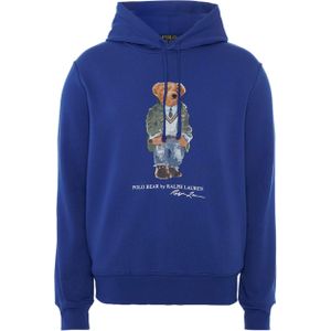 Ralph Lauren Hoodie blauw (Maat: M) - Fotoprint - Halslijn: Capuchon,