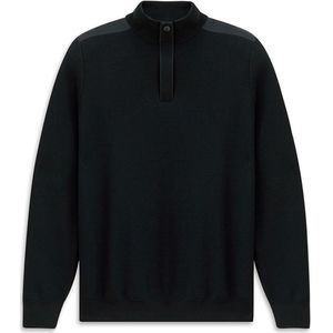 bugatti - Trui - Marine - Effen - Lange Mouw - Halve Rits