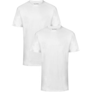 Slater T-shirt wit (Maat: L) - Effen - Halslijn: Ronde hals,