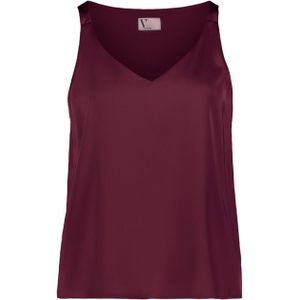 Vera Mont - Blouse - Bordeaux - Effen - V-hals